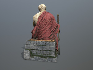 Man Statue 2 Model 3D
