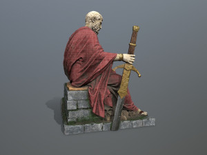 Man Statue 2 Model 3D