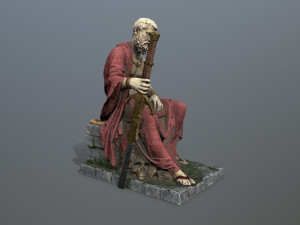 Man Statue 2 Model 3D