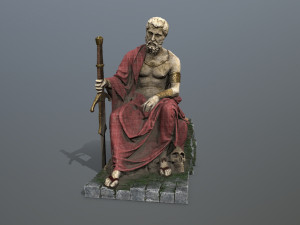 Man Statue 2 Model 3D