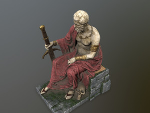 Man Statue 2 Model 3D