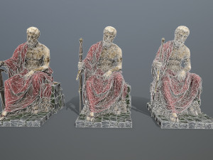 Man Statue 2 Model 3D