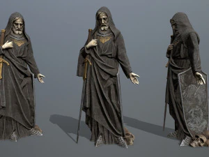 남자 동상 3 3D 모델