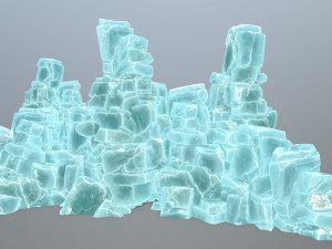 Ice cliff 3D मॉडल