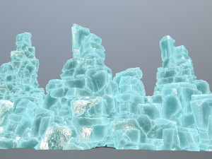 Ice cliff 3D Model