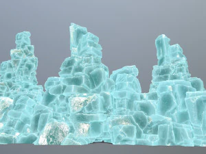 Ice cliff 3D Model