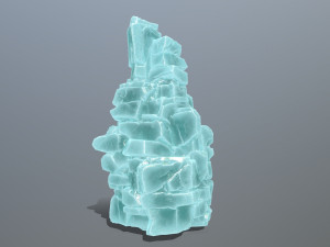 Ice cliff 3D Model