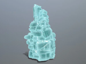 Ice cliff 3D Model