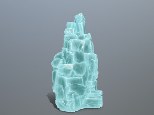 Ice cliff 3D Model
