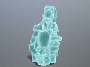 Ice cliff 3D Model
