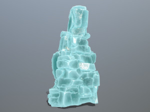 Ice cliff 3D Model