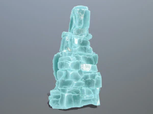 Ice cliff 3D Model