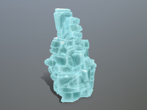 Ice cliff 3D Model