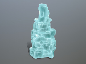 Ice cliff 3D Model