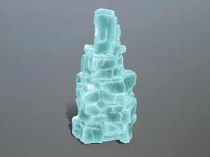Ice cliff 3D Model