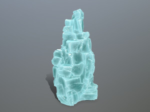 Ice cliff 3D Model