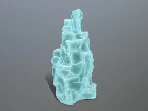Ice cliff 3D Model