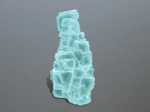 Ice cliff 3D Model