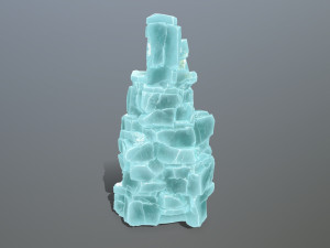 Ice cliff 3D Model