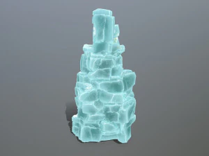Ice cliff 3D Model