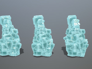 Ice cliff 3D Model