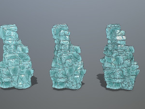 Ice cliff 3D Model
