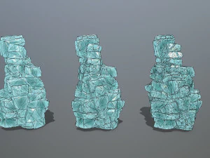 Ice cliff 3D Model