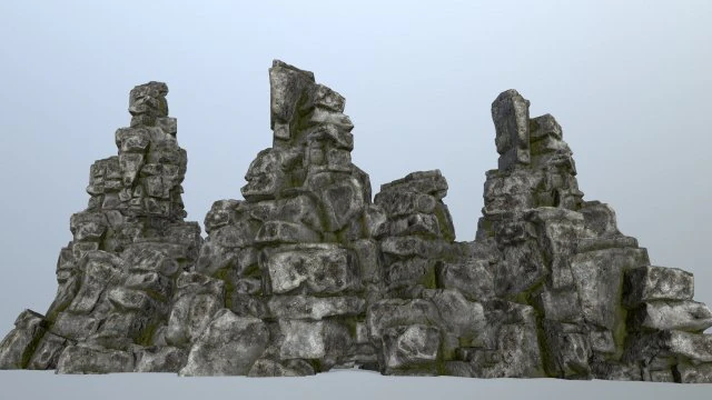 Cliff 3D Model .c4d .max .obj .3ds .fbx .stl .blend