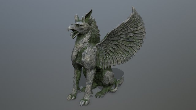Statue Creature Modello 3D .c4d .max .obj .3ds .fbx .stl .blend 