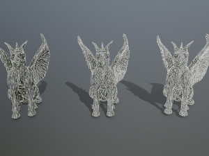 Statue Creature Modello 3D