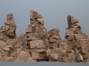 Desert rocks Modèle 3D