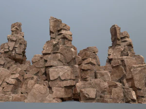 Rochas do deserto Modelo 3D