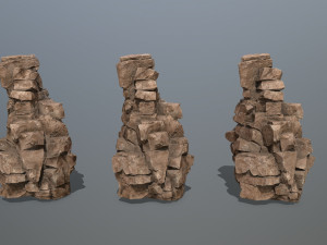 Desert rocks Modèle 3D