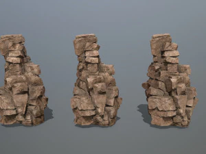 Rochas do deserto Modelo 3D