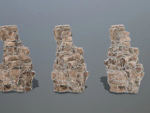 Rochas do deserto Modelo 3D