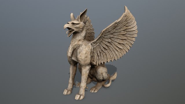 Statue Creature Modello 3D .c4d .max .obj .3ds .fbx .stl .blend 