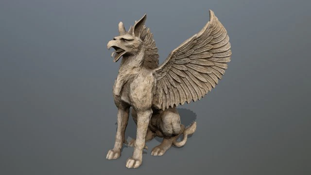 Statue Creature 3D Model .c4d .max .obj .3ds .fbx .stl .blend 