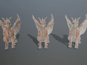 Statue Creature 3D Model