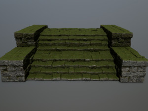 Ruin Stairs 3D मॉडल
