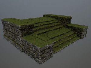 Ruin Stairs Modello 3D