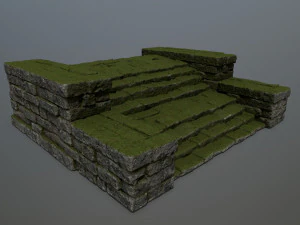 Ruin Stairs 3D Model
