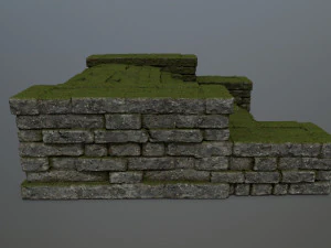 Ruin Stairs 3D Model