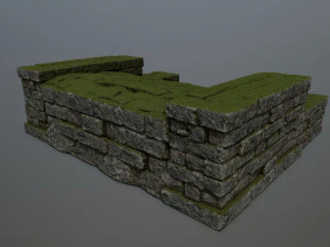 Ruin Stairs 3D Model