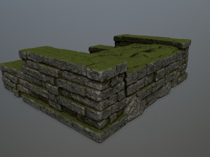 Ruin Stairs Modello 3D