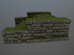 Ruin Stairs 3D Model
