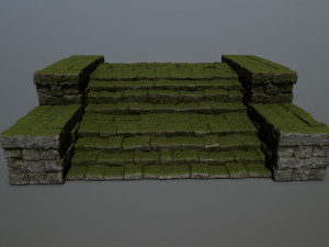 Ruin Stairs Modello 3D