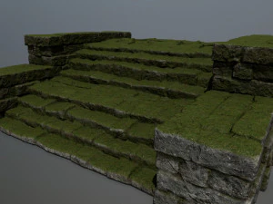 Ruin Stairs 3D Model