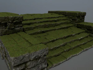 Ruin Stairs 3D Model