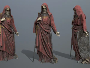 Standbeeld van de mens 3D Model