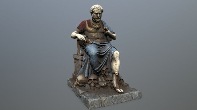Man Statue 3D 模型 .c4d .max .obj .3ds .fbx .stl .blend 